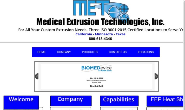 Medical Extrusion Technologies, Inc.